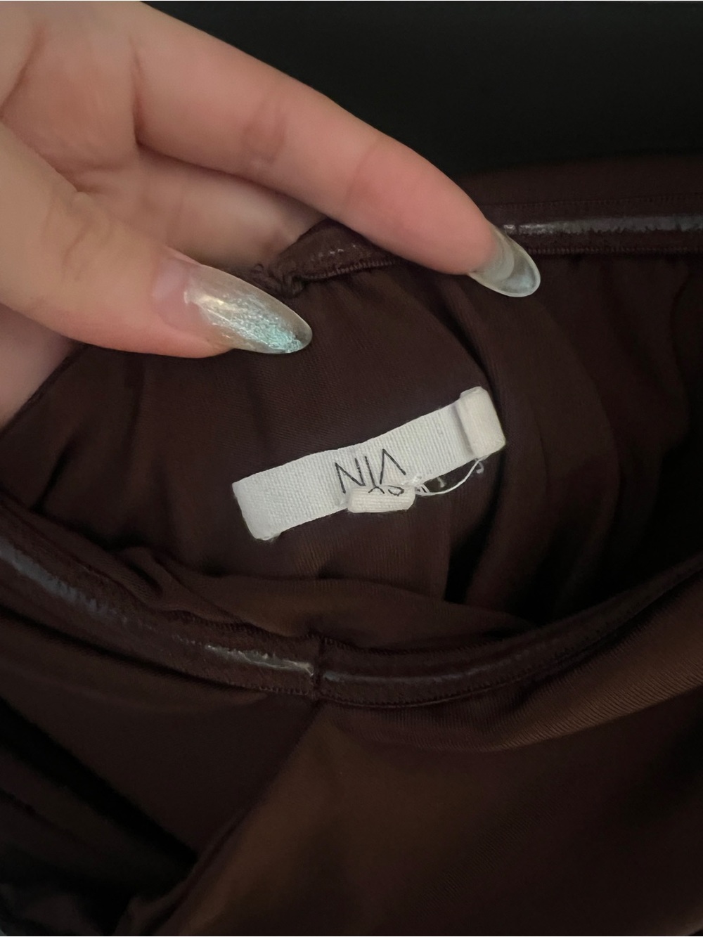 NIA Magnolia Top in Chocolate Size XS - Picture 7 of 7